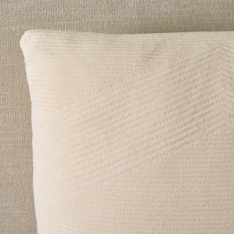 SAFAVIEH Home Layla 18-inch Square Natural Cotton Decorative Pillow