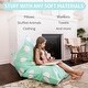 preview thumbnail 3 of 6, Tadpoles Bean Bag Chair Cover, Toy Organizer - Aqua Polka Dots