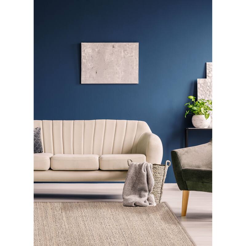 ECARPETGALLERY Hand Loomed Elysian Dark Grey Wool Rug - 8'1 x 9'11