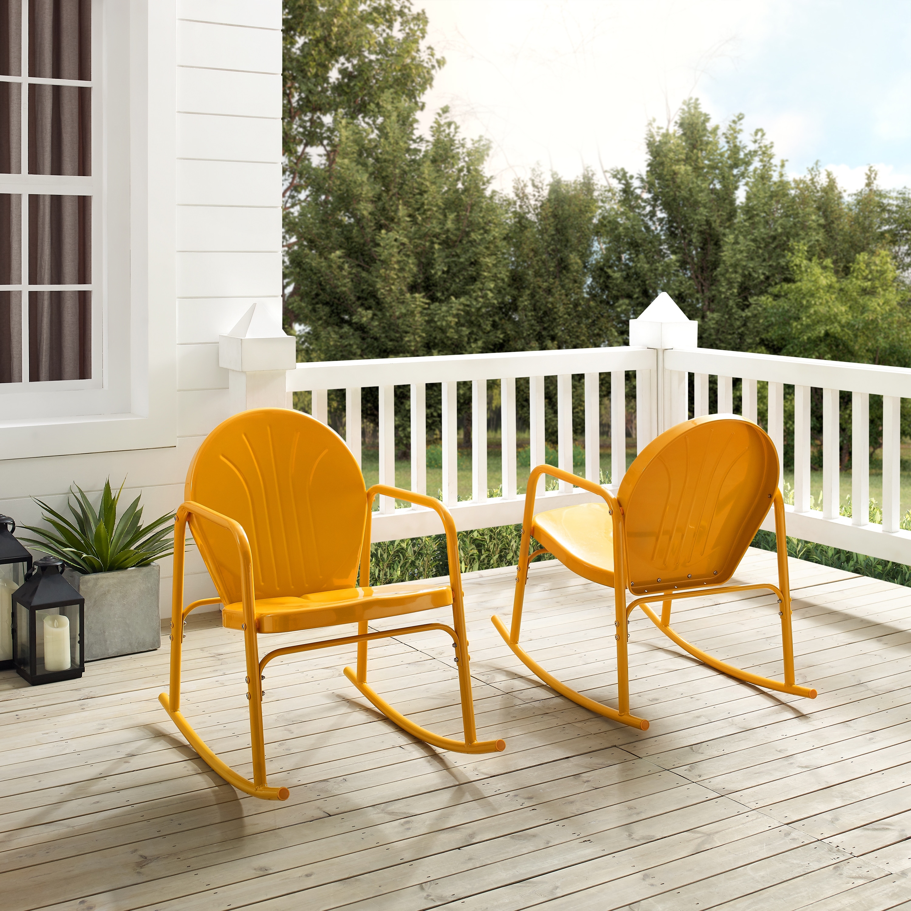 Griffith 2Pc Outdoor Metal Rocking Chair Set Bed Bath Beyond 34704739
