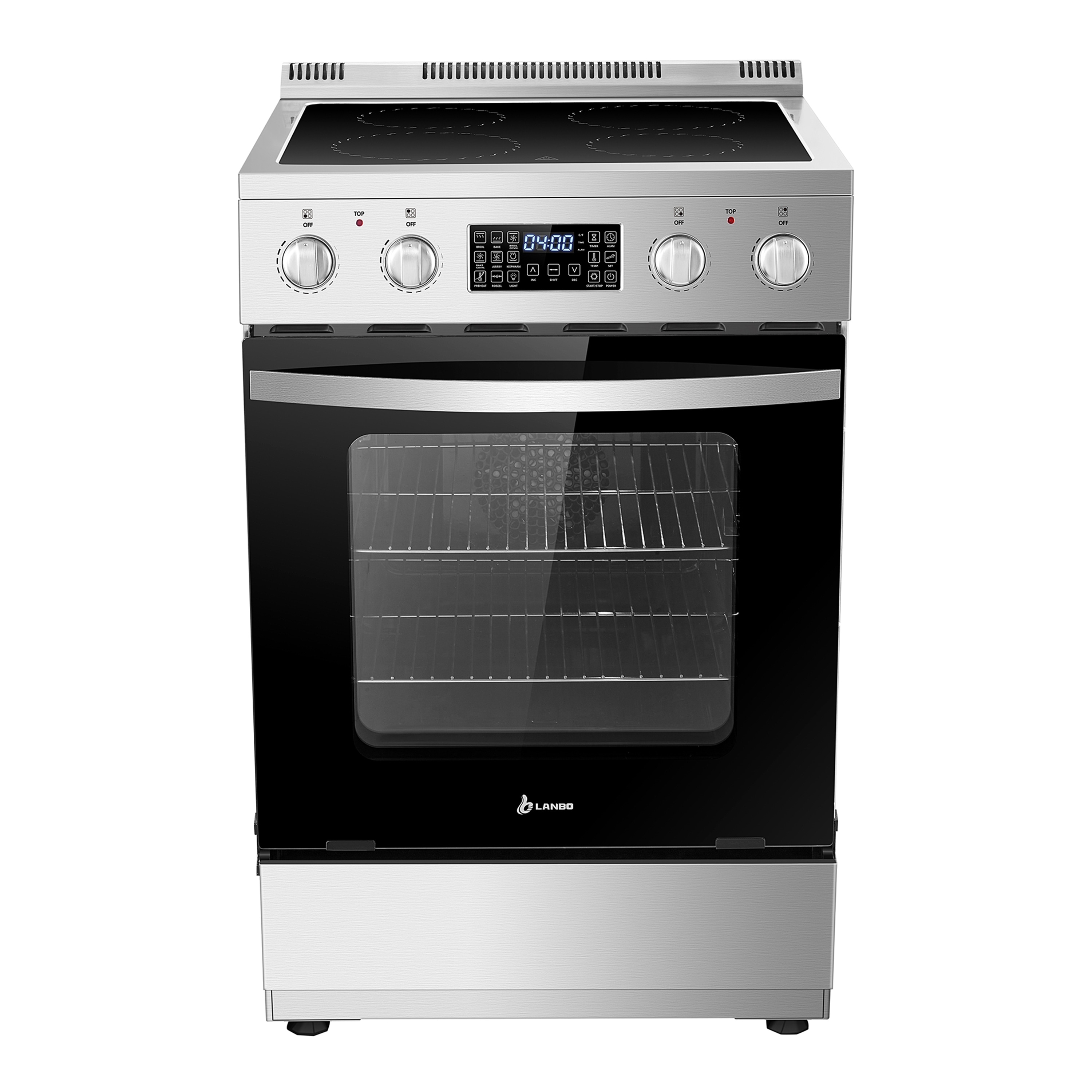 Lanbo 24 Inch 2.9 Cu.Ft Freestanding Electric Range with Air Fry