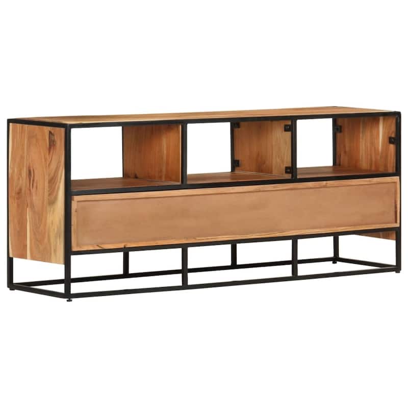 vidaXL TV Stand 43.3"x11.8"x17.7" Solid Wood Acacia
