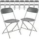 preview thumbnail 63 of 104, 10 Pack 650 lb. Capacity Premium Plastic Folding Chair