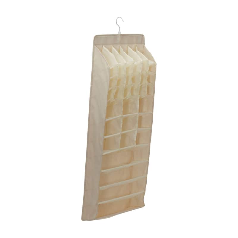 Household Essentials Hanging Closet Organizer - 6.5"L x 14.2"W x 46.8"H - Natural
