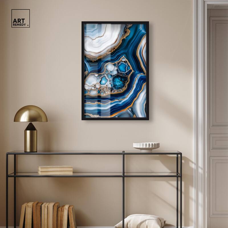 Azure Alveoli II Shadowbox by Art Remedy