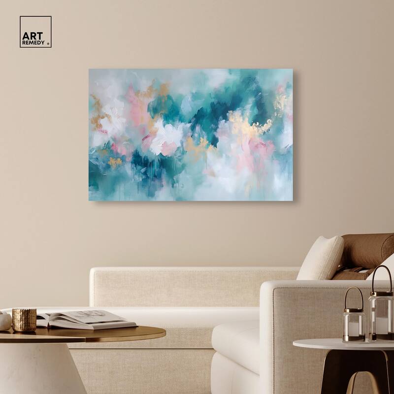 Emerald Sky Canvas by Art Remedy, Gallery Wrapped