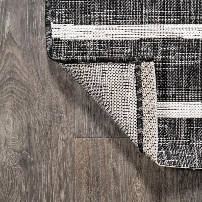 JONATHAN Y Andratx Berber Stripe Indoor/Outdoor Area Rug