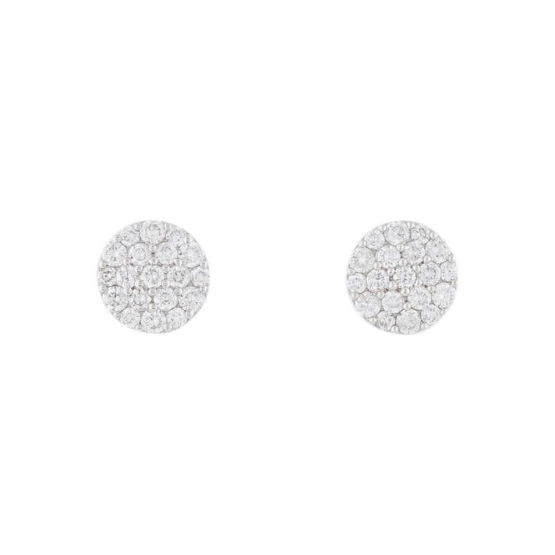 Joelle Collection Diamond Stud Earrings 14K White Gold 3/4 CT TDW