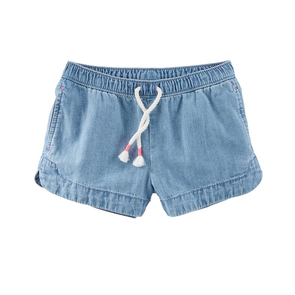 OshKosh Bgosh Little Girls French Terry Bermuda Shorts 6 Kids Navy