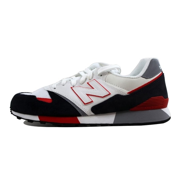 Shop New Balance Men's 446 White/Navy Blue-Red U446SNW Size 8.5 - Overstock  - 22919257