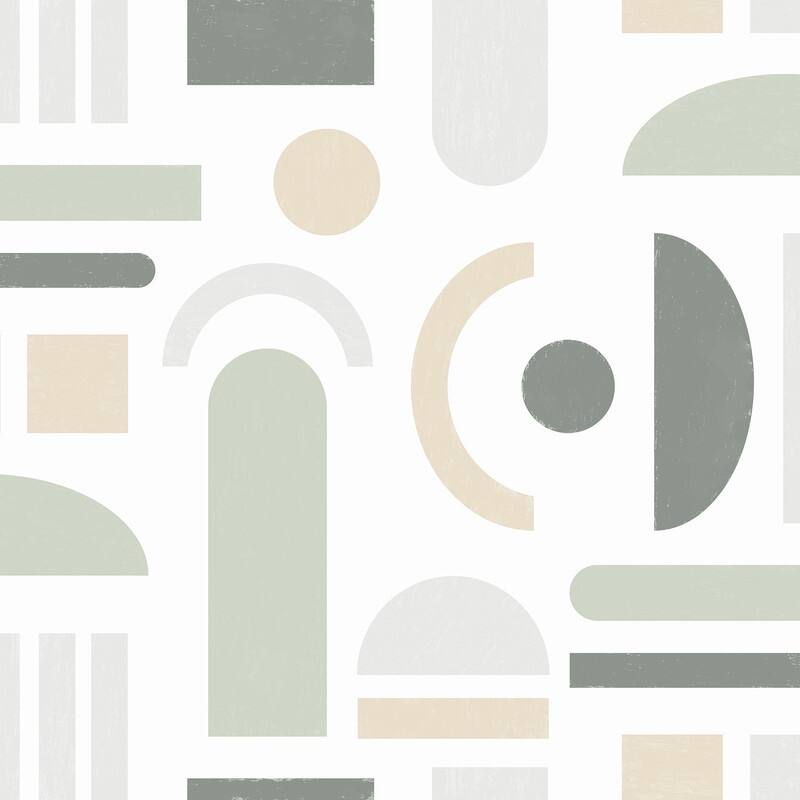 NuWallpaper Sage Wiles Peel & Stick Wallpaper - 216in x 20.5in x 0.025in - 216in x 20.5in x 0.025in - Green