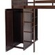 preview thumbnail 35 of 54, Twin Loft Bed with Twin Stand-alone bed, Shelves,Desk,and Wardrobe
