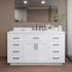Option White / White Quartz Top / Matte Black Hardware