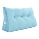 preview thumbnail 157 of 182, WOWMAX Large Reading Wedge Headboard Pillow for Bed Rest Back Support