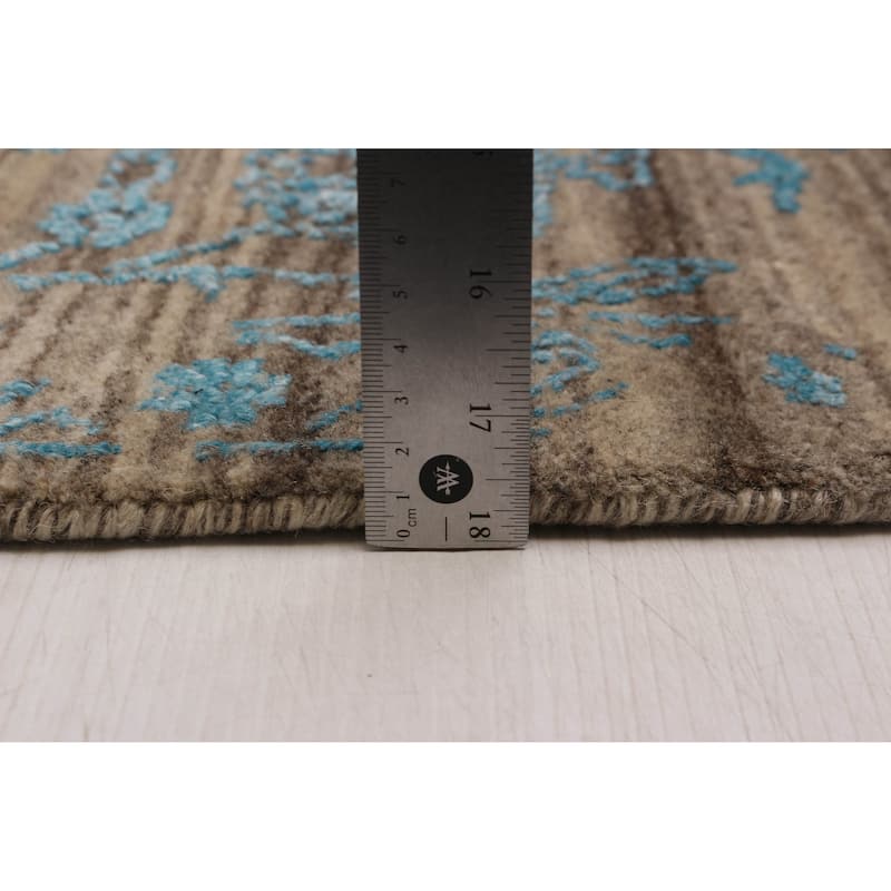 ECARPETGALLERY Hand-knotted Heritage Tan Silk, Wool Rug - 8'3 x 11'9
