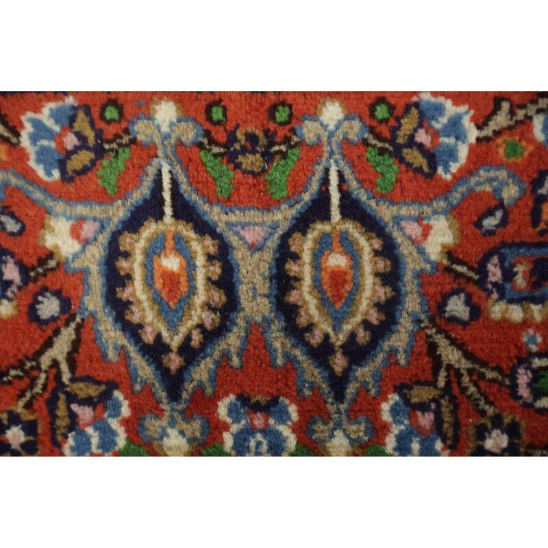 Hand Knotted Oriental 100% Wool Carpet Traditional Geometric Beige & Ivories Mood Area Rug - 8' 0'' X 6' 5''