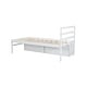 preview thumbnail 10 of 9, Concise Wood Platform Bed with Removable Storage Shelves, White Twin