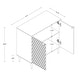 preview thumbnail 3 of 23, Clihome 2 Door Locker Accent Cabinet Sideboard Buffet