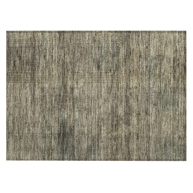 Machine Washable Indoor/ Outdoor Chantille Contemporary Imprints Rug