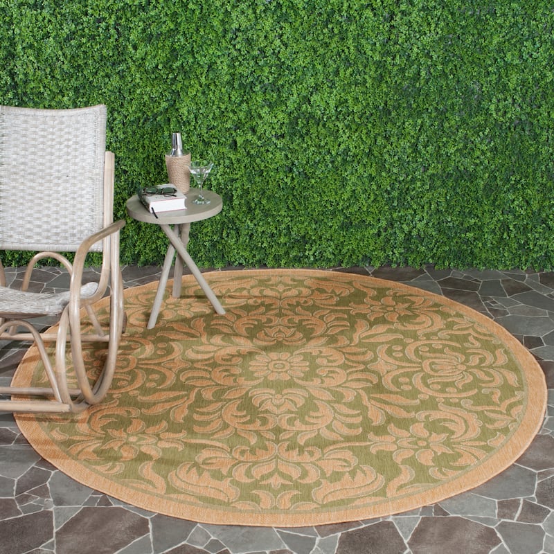 SAFAVIEH, Courtyard Orlanda Indoor/ Outdoor Waterproof Patio Backyard Rug