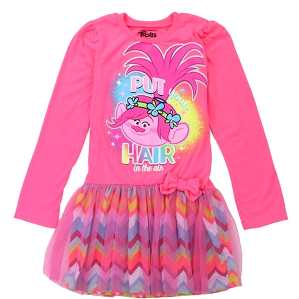 girls neon pink dress