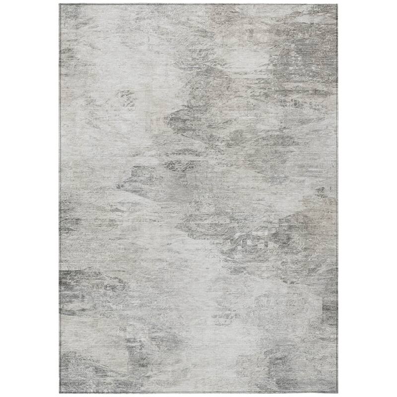 HomeRoots Abstract Transitional Rectangle Outdoor Rug