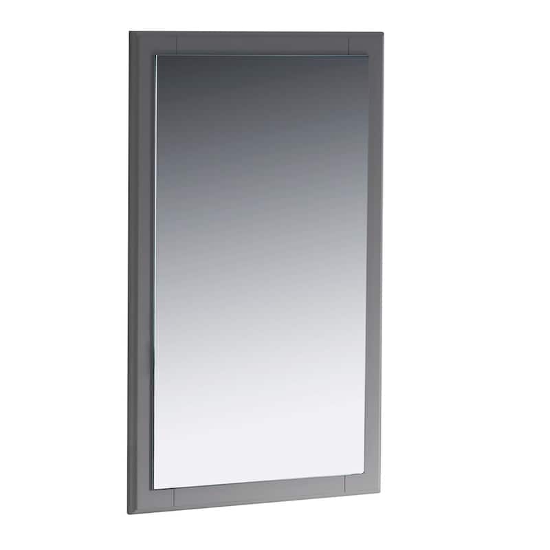 Fresca Oxford 32" x 20" Framed Bathroom Mirror - Gray