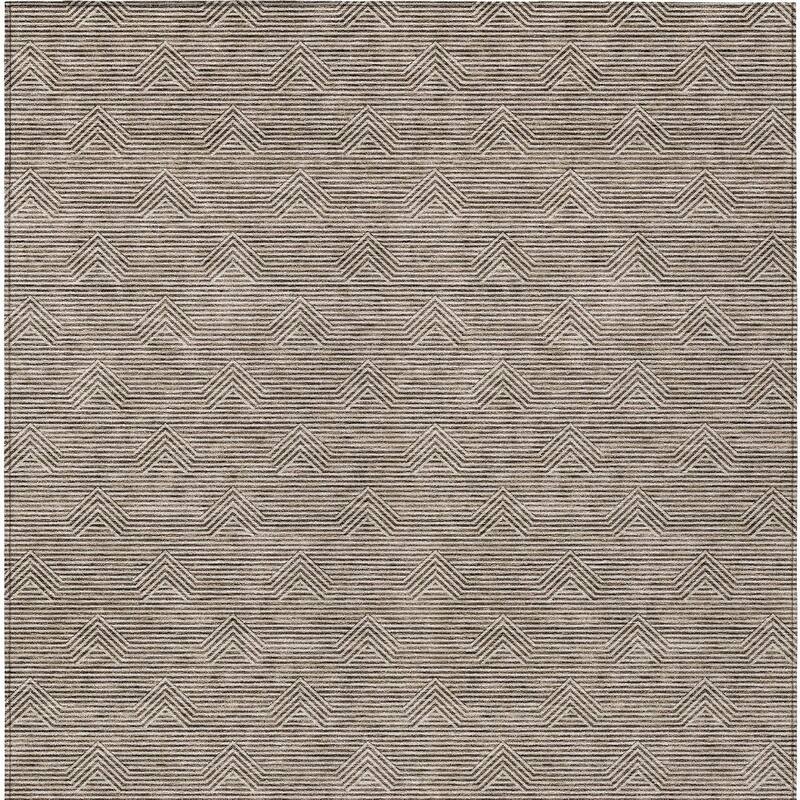 HomeRoots Geometric Transitional Rectangle Outdoor Rug