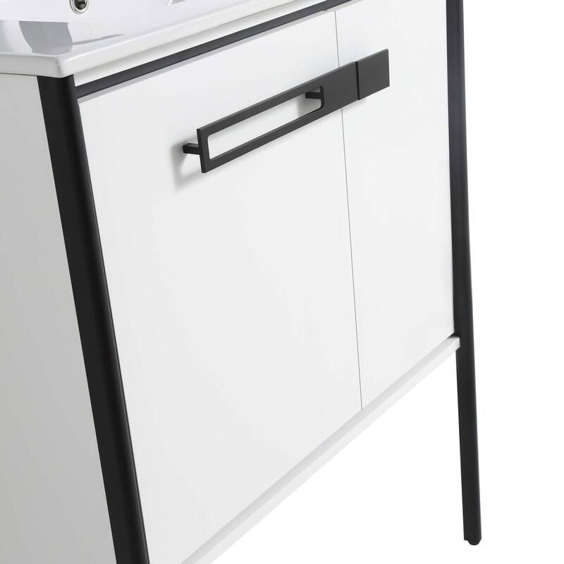 Fine Fixtures Oakville Bathroom Vanity with White Ceramic Sink