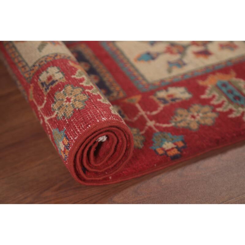 Garden Design Kazak Oriental Foyer Rug Handmade Wool Carpet - 2'9" x 4'1"