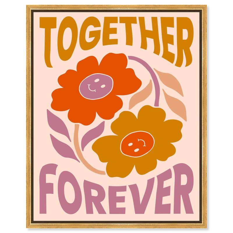 We Together Canvas by Art Remedy - 36" x 45" - Gold