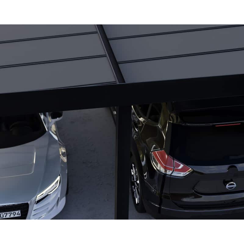 Canopia Oslo 6ft. Black/Gray Opaque Outdoor Carport