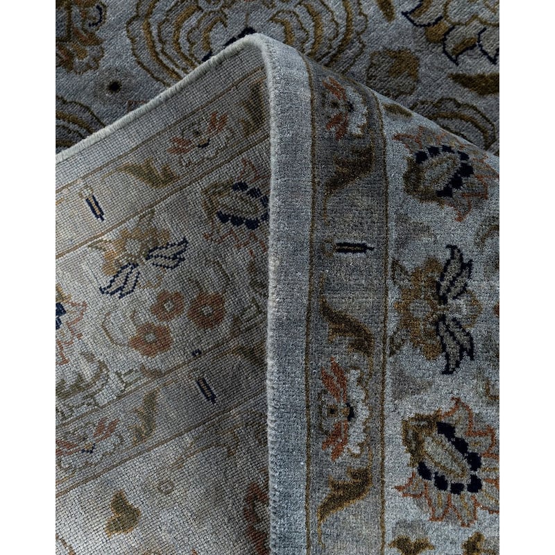Overdyed, One-of-a-Kind Hand-Knotted Area Rug - Gray - 4' 2" x 6' 5"