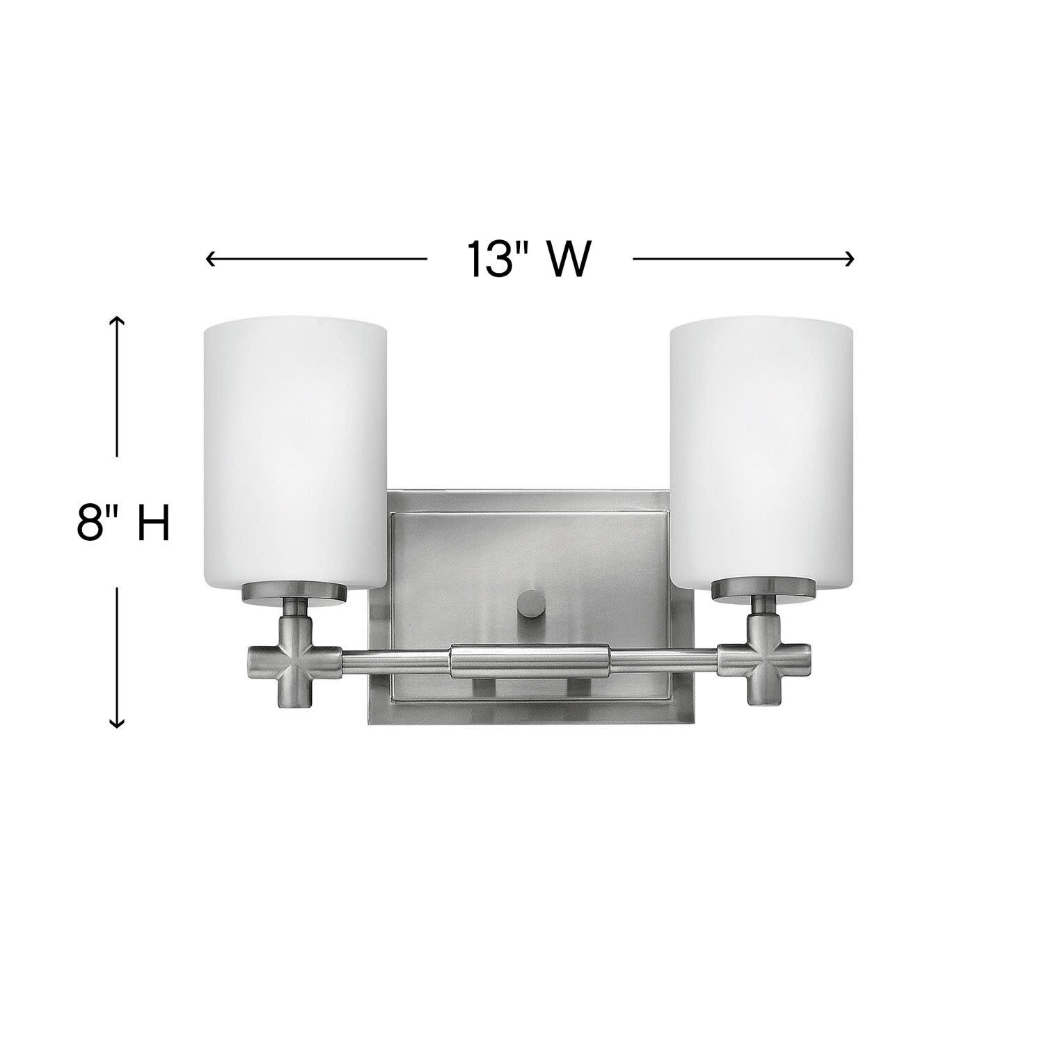 Shop Hinkley Lighting 57552 Laurel 2 Light 13 Wide Bathroom Vanity Light Overstock 12965878