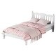 preview thumbnail 18 of 19, Twin Bed with Column-Decoration Headboard, with Bed Slats