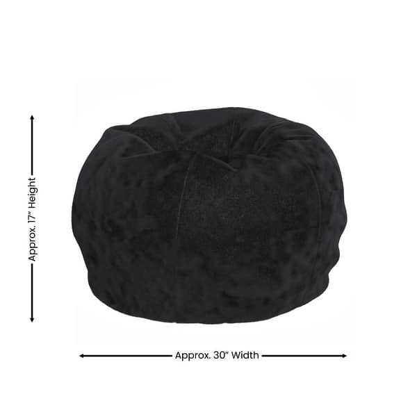 dimension image slide 2 of 22, Small Refillable Bean Bag Chair for Kids and Teens