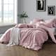Swift Home Premium Cotton Prewashed Chambray Duvet Cover Set - Dusty Lavender - King/California King