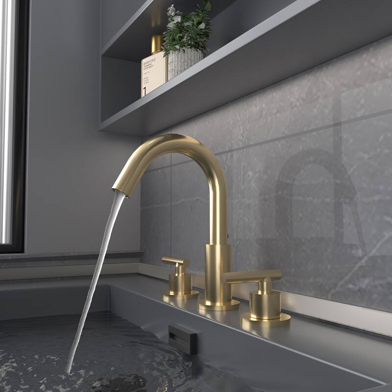 Doulble Handle Bathroom Sink Faucet