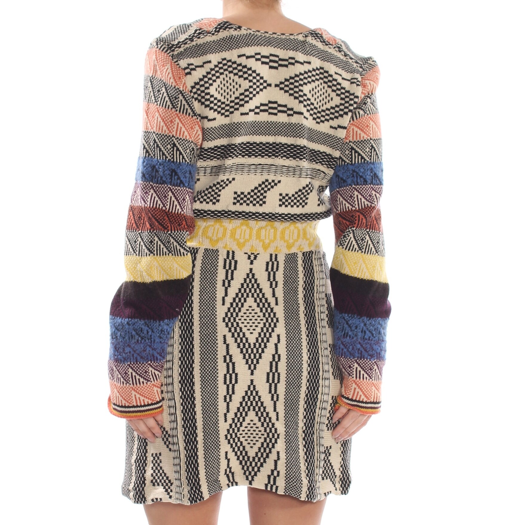 free people patchwork sweater dress