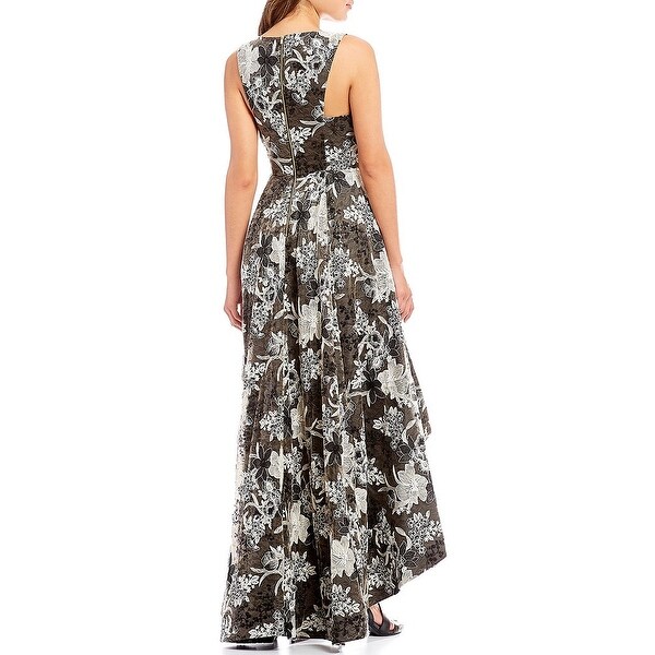 calvin klein embroidered floral dress