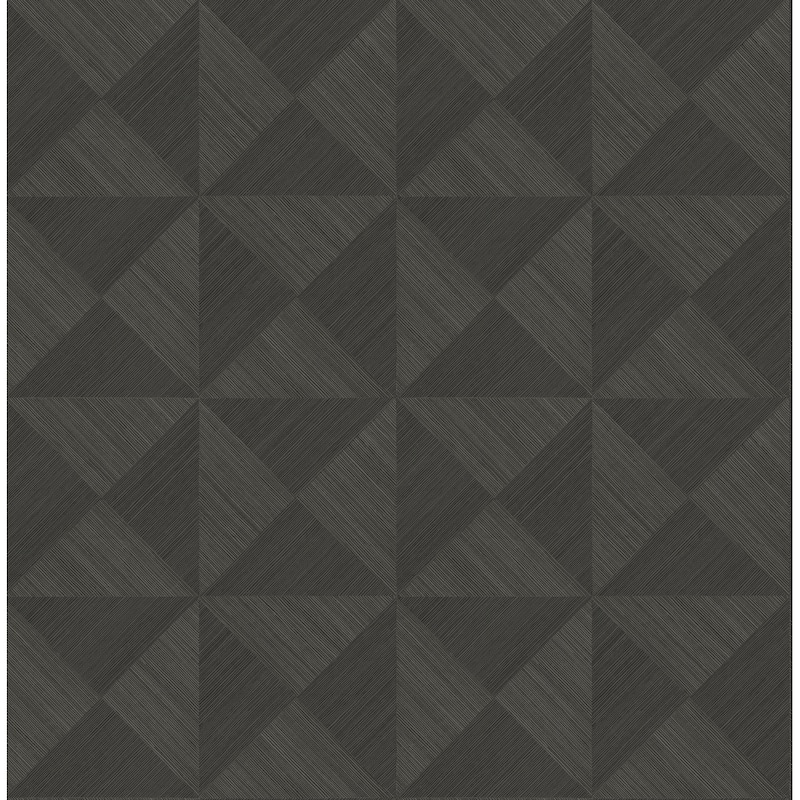 Stacy Garcia Home Geo Inlay Peel and Stick Wallpaper - 20.5 in. W x 18 ft. L - Charcoal