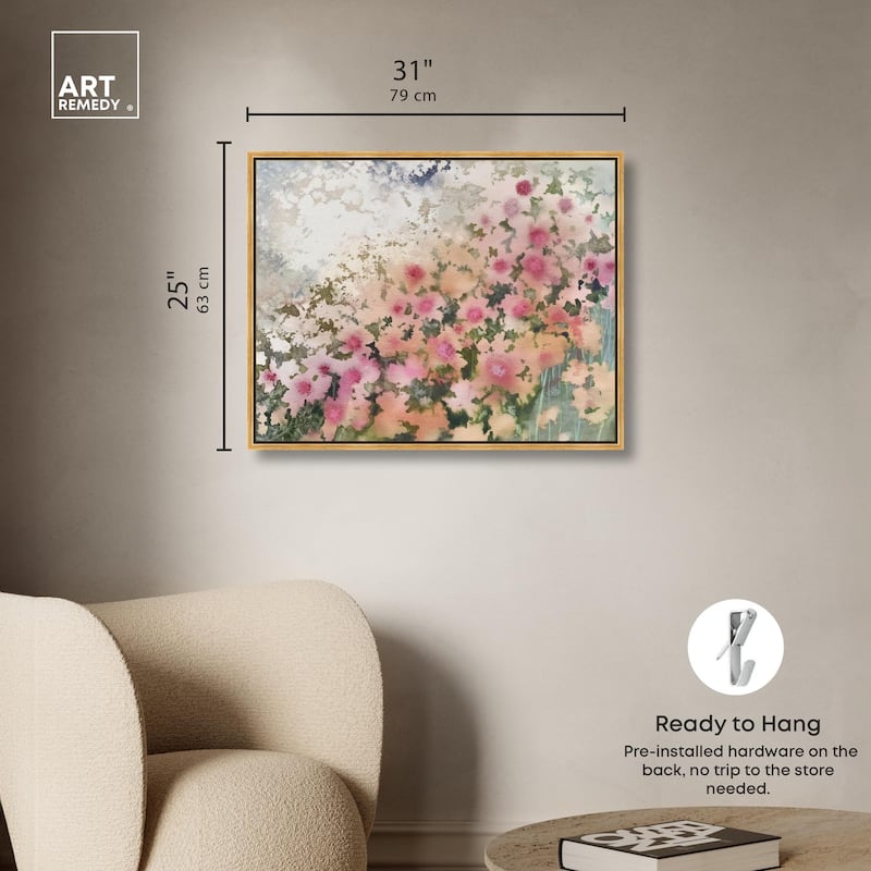 Roseate Remnants Canvas by Art Remedy