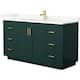 Option Green / Giotto Quartz Top / Brushed Gold Hardware