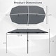 preview thumbnail 35 of 58, Gymax 13 FT Double-sided Patio Umbrella Outdoor Large Twin Size