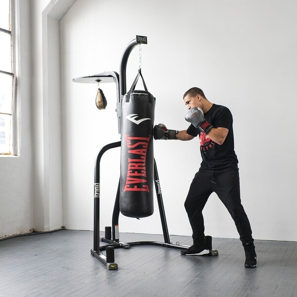 Dual Station Punching Bag Stand And Speed Bag Everlast Dual Bag