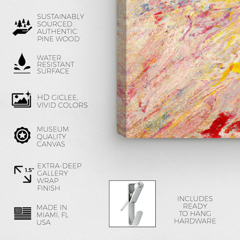 Wynwood Studio Canvas Abstract Vangogh Modernist Gold and Modern & Contemporary Wall Art Canvas Print