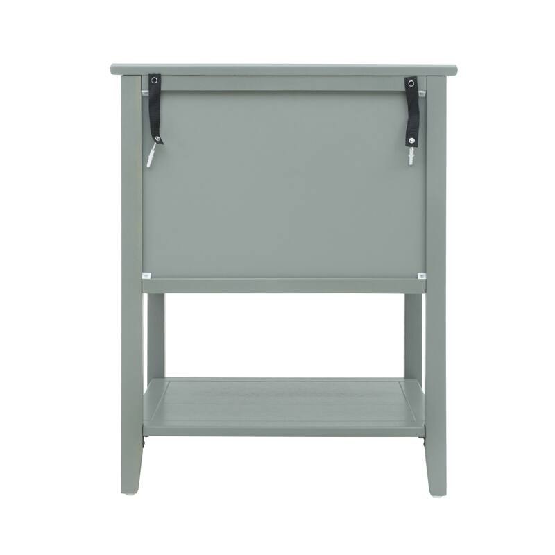 2 Drawer Side table - N/A