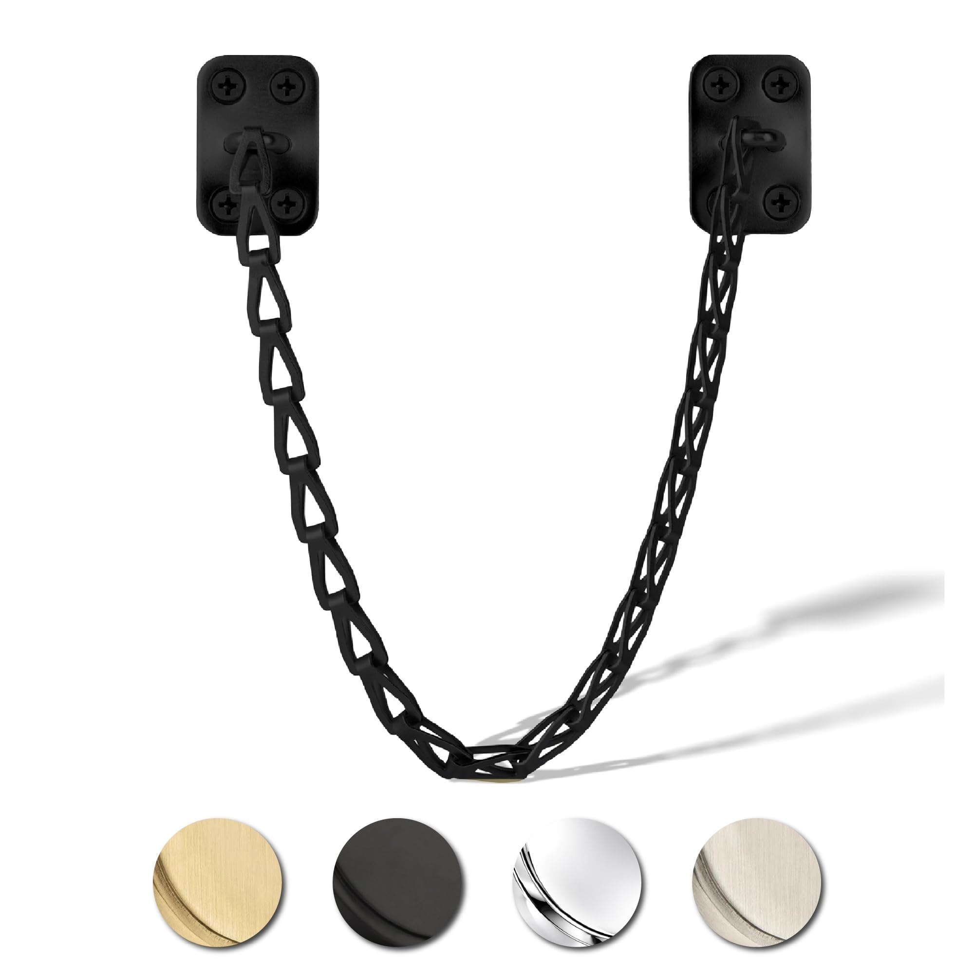 Mega Handles 12-Inch Transom Door Chain - Heavy-Duty Chain Stopper for Transom Windows, Cabinet Doors, Lids & Safety Restraint