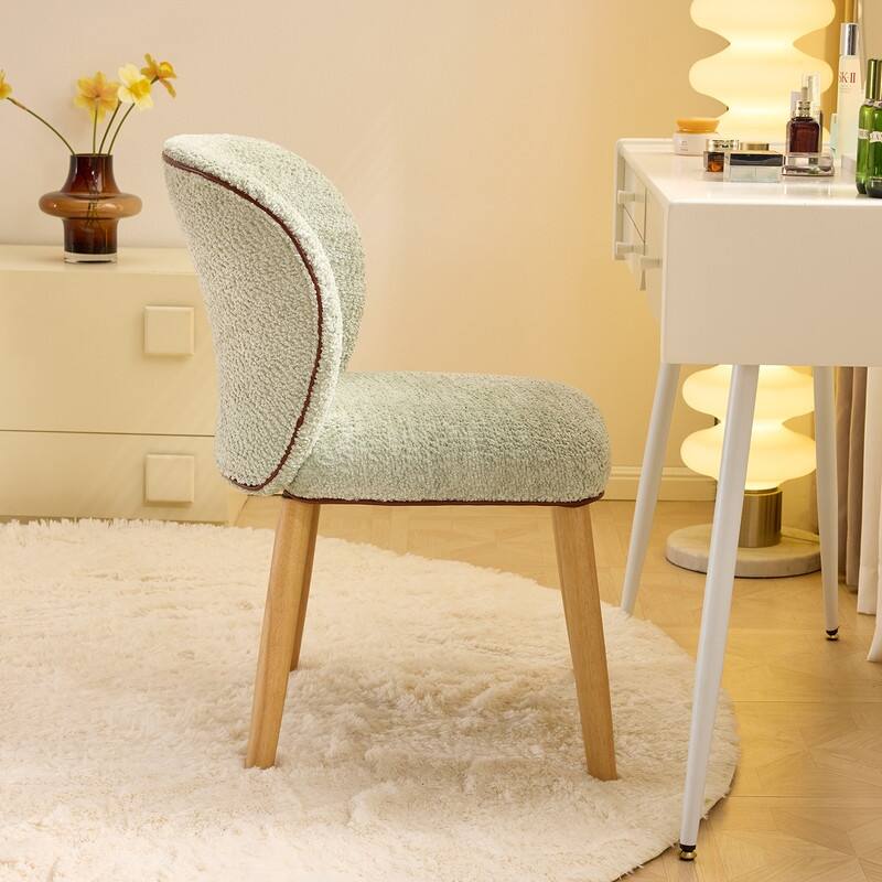 Modern Curved Back Accent Chair