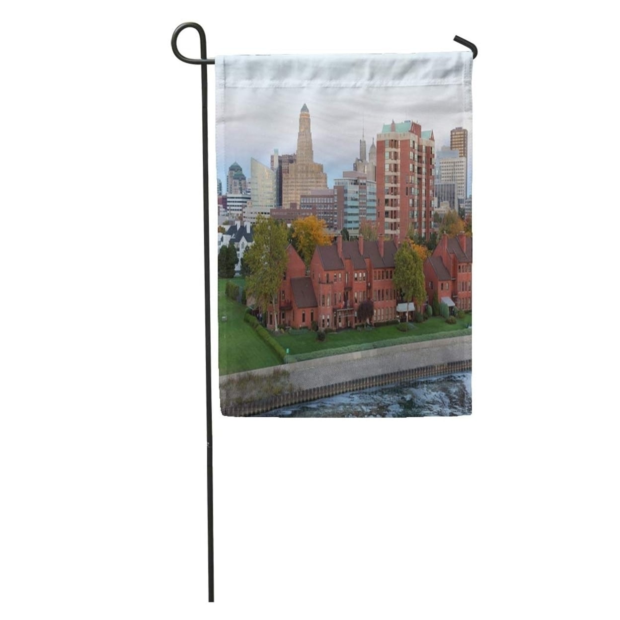 Shop Buffalo Skyline At Dusk In October From The Erie Basin Garden Flag Decorative Flag House Banner 28x40 Inch On Sale Overstock 31391622